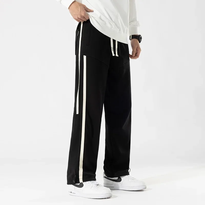 Big Tall Men Pants 200 Cm 190cm Extra Long Length Trouser Male  Straight Leg Sweatpants Winter Autumn Fleece Warm Lengthen 120cm 4