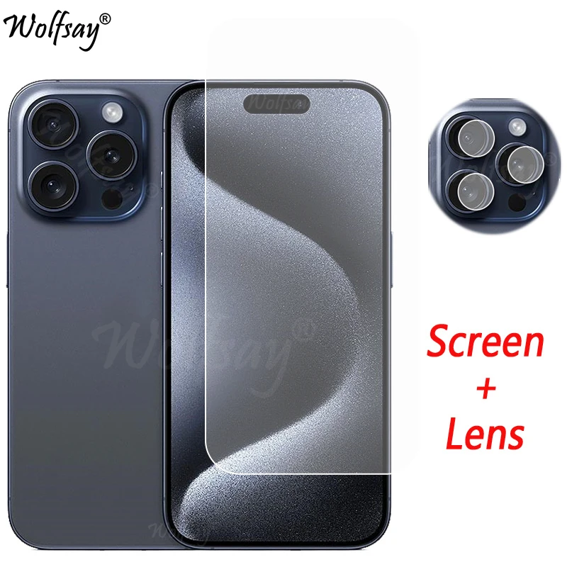 Obiettivo Della Fotocamera Per Iphone 15 Pro Proteggi Schermo In Vetro Temperato Per Iphone 15 Pro 15Pro Max 15 Plus Vetro Per Iphone 15 Pro Glass