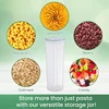 PP Tall Food Storage Spaghetti Noodle Pasta Container With Locking Lid Clear Dry Food Durable Easy To Use 27.5 X 8.5Cm 4