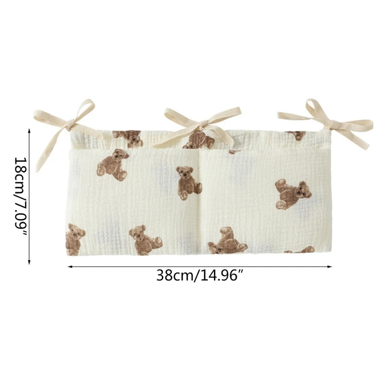 Portable Organizer Bag for Bedside Crib Nappy-Storage Bag Baby Cot Bedding Hanging Bag Newborn Hospital Bed Accessories
