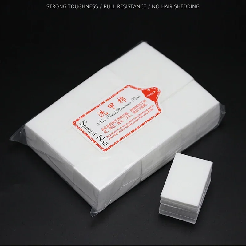 540-100Pcs Nail Polish Remover Wipe Nail Cleaning Pads UV Gel Remover Paper Non-Woven Nail Pads for Beauty Salon Manicure Tools 4