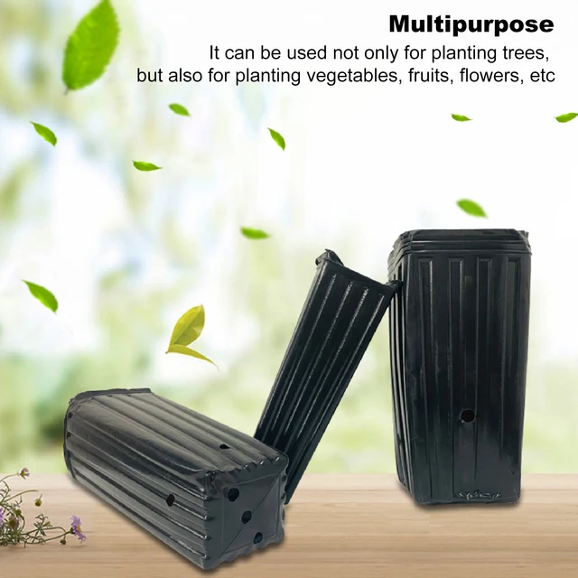 20-40Db Magas Fa Edények, Műanyag Mély Óvodai Treepótok, Palánta Virágnövény Tartály Edények Beltéri Kültéri Kerti Növényekhez - Image 3