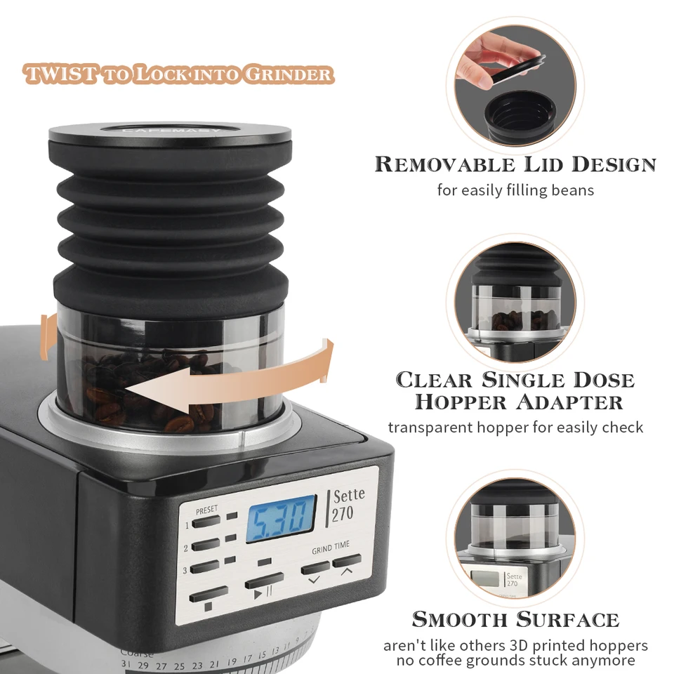 Soffietto Per Macinacaffè Baratza - Accessorio Pulizia Per Tramoggia, Rimuove Okara E Residui Caffè - Foto 5