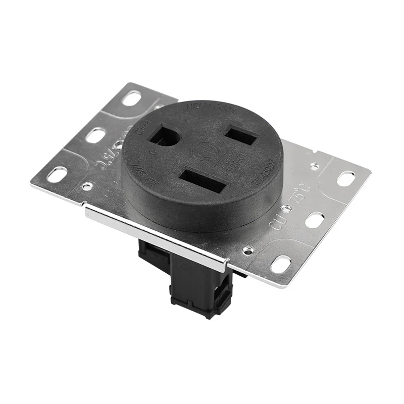 Black 50A 125V/250V NEMA 6-50R American 3pole industry socket generator control panel power socket connector