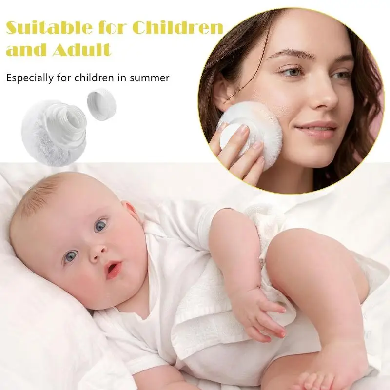 Spugnetta Morbida per Bambini con Custodia Impermeabile, Spugna Cosmetica Delicata sulla Pelle per la Cura del Viso e del Corpo dei Bambini - immagine 3