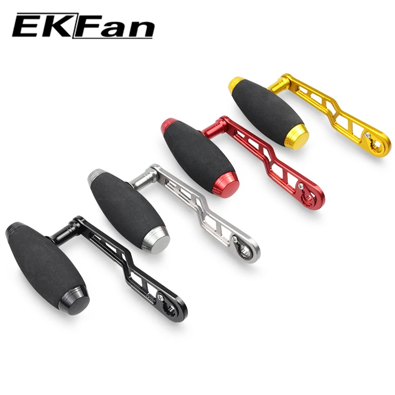 Ekfan EVA knob+120M Aluminum Alloy Handle for DAI&SHI DIY Baitcasting Fishing Reel Handle Fishing Reel Sleeve Length 120MM