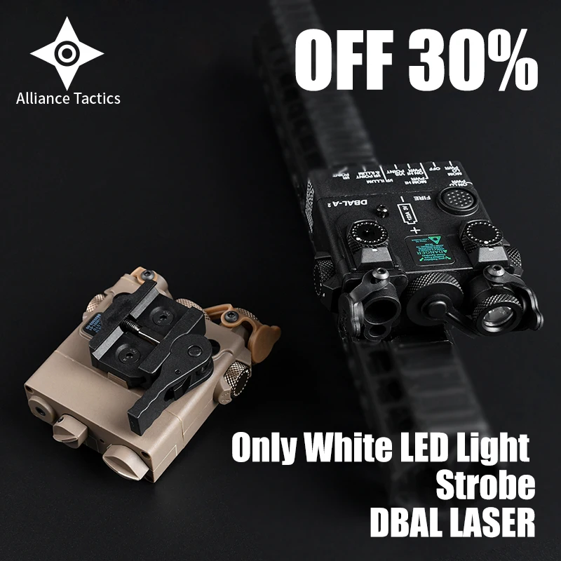 

Tactical Light PEQ DBAL-A2 Only White LED Light Strobe Airsoft Weapon Lamp No Laser No IR CQBL Hunting Gun Rifle Fit 20mm Rail