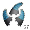 New Surfboard Fins 3PCS Set for BiLong FCS Box G7 Size Fiberglass Honeycomb with Carbon L Size  Quilhas Surf Fin Tri Fin 5