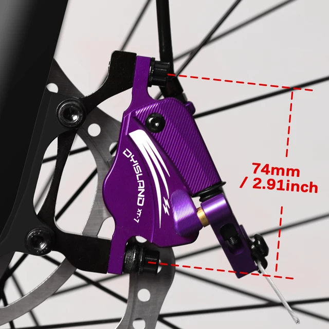 Mountain Bike Cable Actuated Hydraulic Brakes Bicycle Brake Pads T