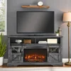 Electric Fireplace Insert, Ultra-Thin Fireplace Heater with Log Set,1400W, Recessed Fireplace with Over Heating Protection 1