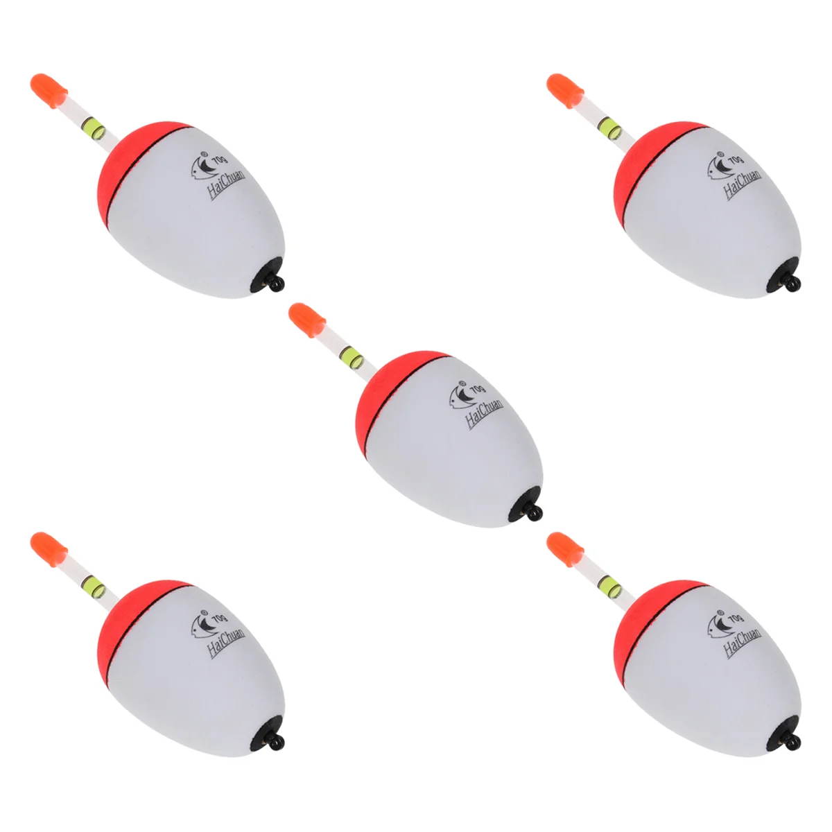 

5 Pcs 70g Sea Fishing Floating Floats Can Be Inserted Luminous Sticks Pole Belly Fishing (White)