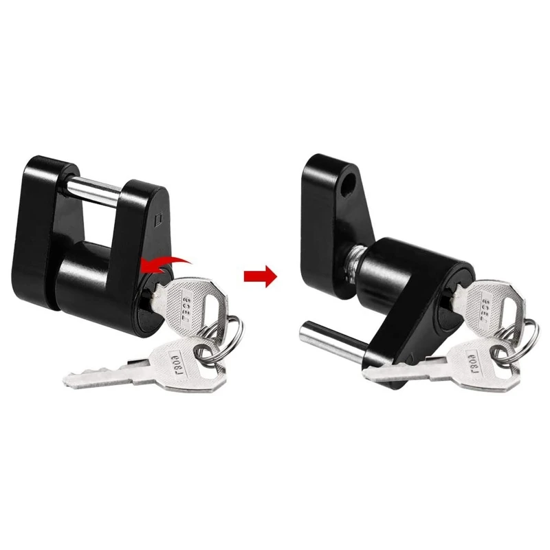 Antitheft Trailer Hitch Lock Coupler Padlock Hook Tongue Lock Hitch
