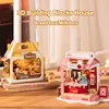 New Super World 3D Puzzle Miniature House Creative DIY Milk Bread Box Assembly Small House with Atmosphere Light Children's Toy 1