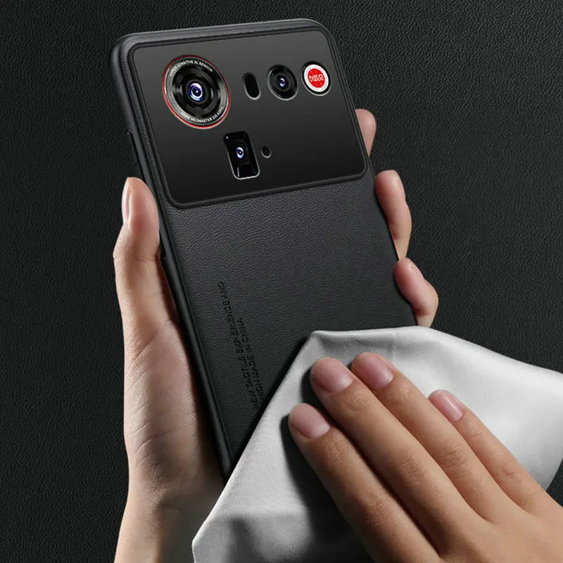 Nubia Z80 Ultra Carbon Fiber & PU Leather Protective Case