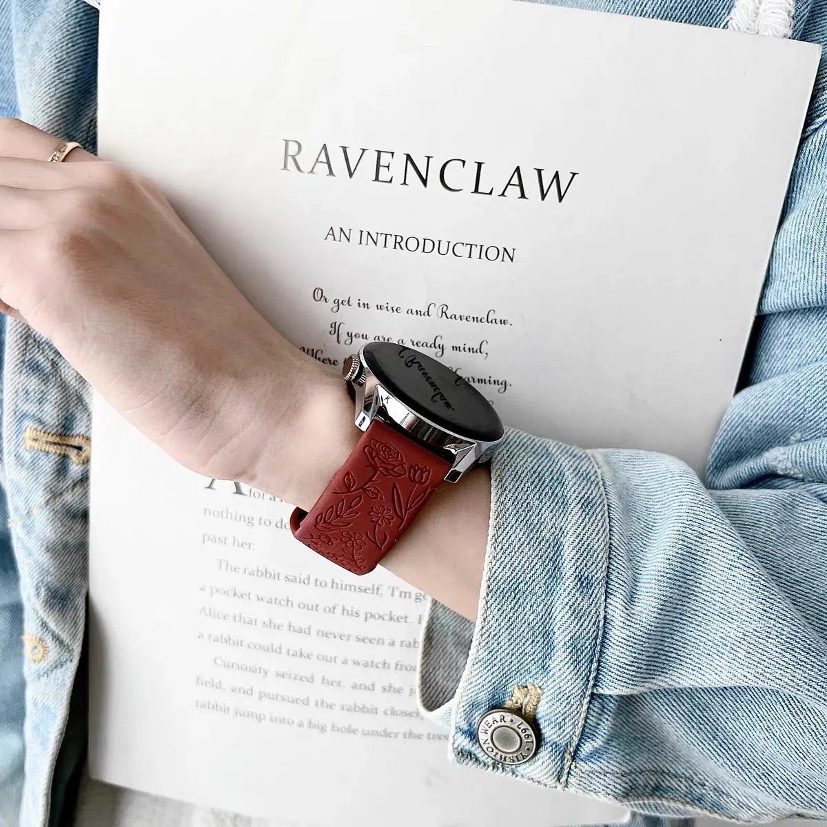 حزام نقش الورد لساعة هواوي GT5 41 ملم سوار بديل من...