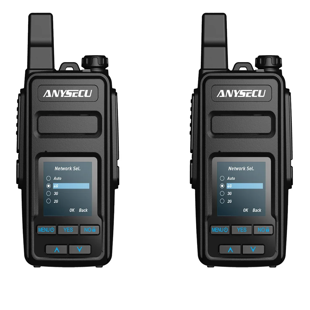 

2PCS Anysecu 4G GT500 Public Network Radio GPS Realptt Walkie Talkie Linux System Only Work with Real PTT Platform