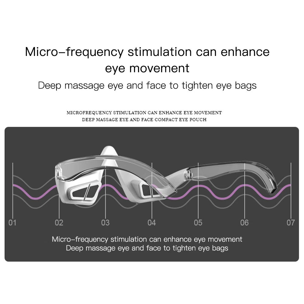 Red Light Theraphy 3D Eye Massager Relieves Eye Fatigue Electric Eyes Massage Beauty Remove Anti Wrinkle Eye Relaxtion Tool 5