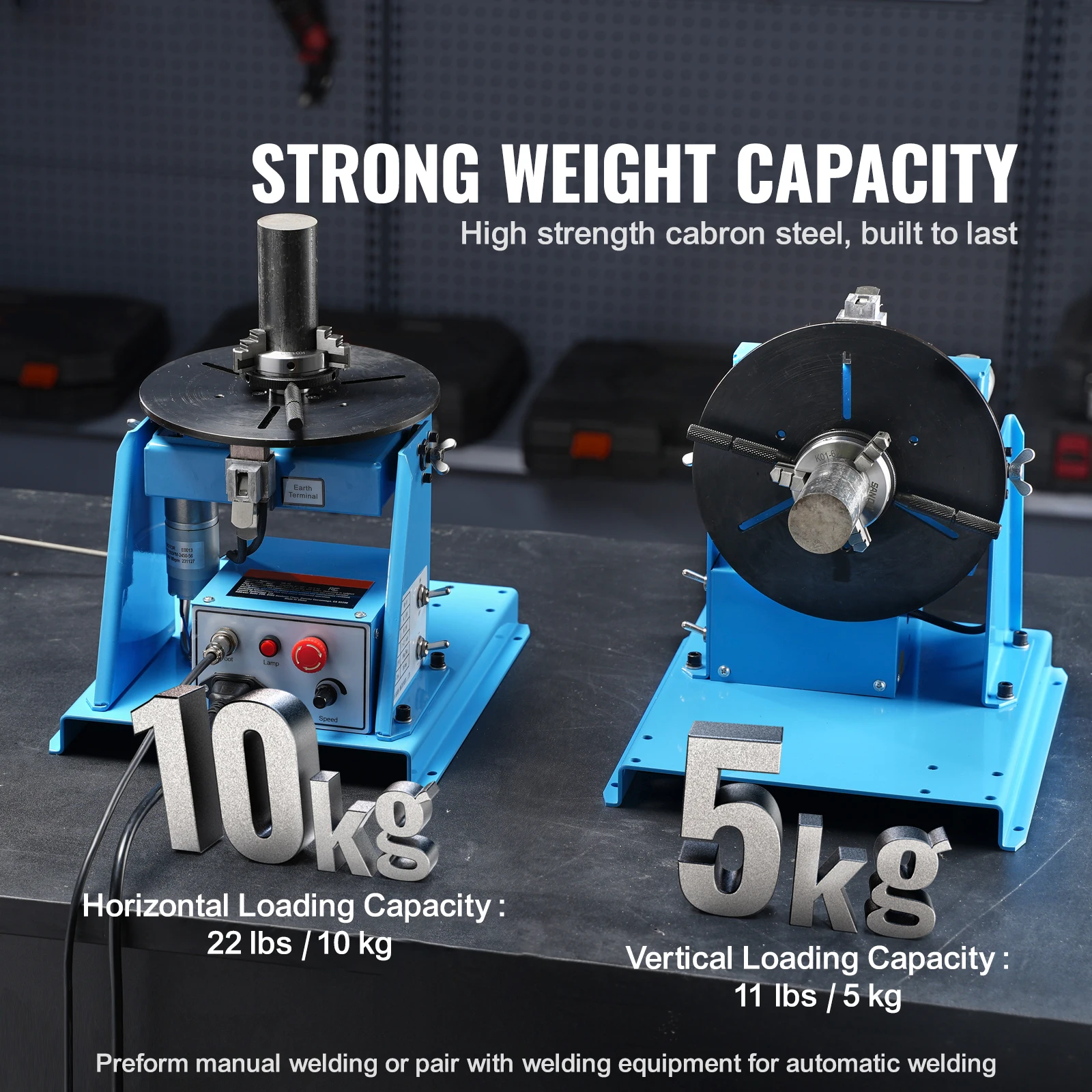 Welding positioner turntable welding tool SucceBuy Rotary Welding Positioner 10KG Turntable Table Portable Welder Positioning Machine Cutting Grinding Assembly Testing