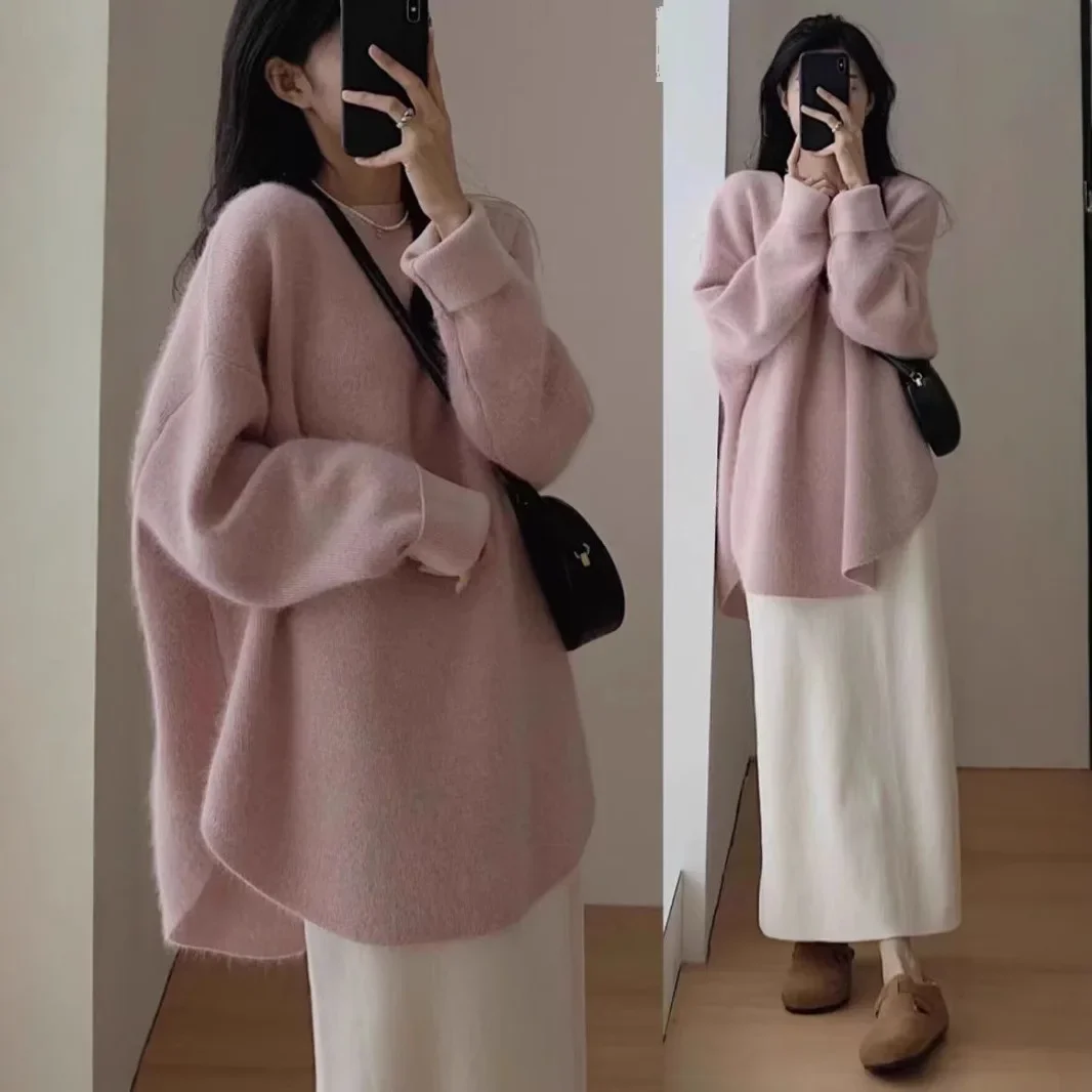 Women White Knit Base Sweater 3