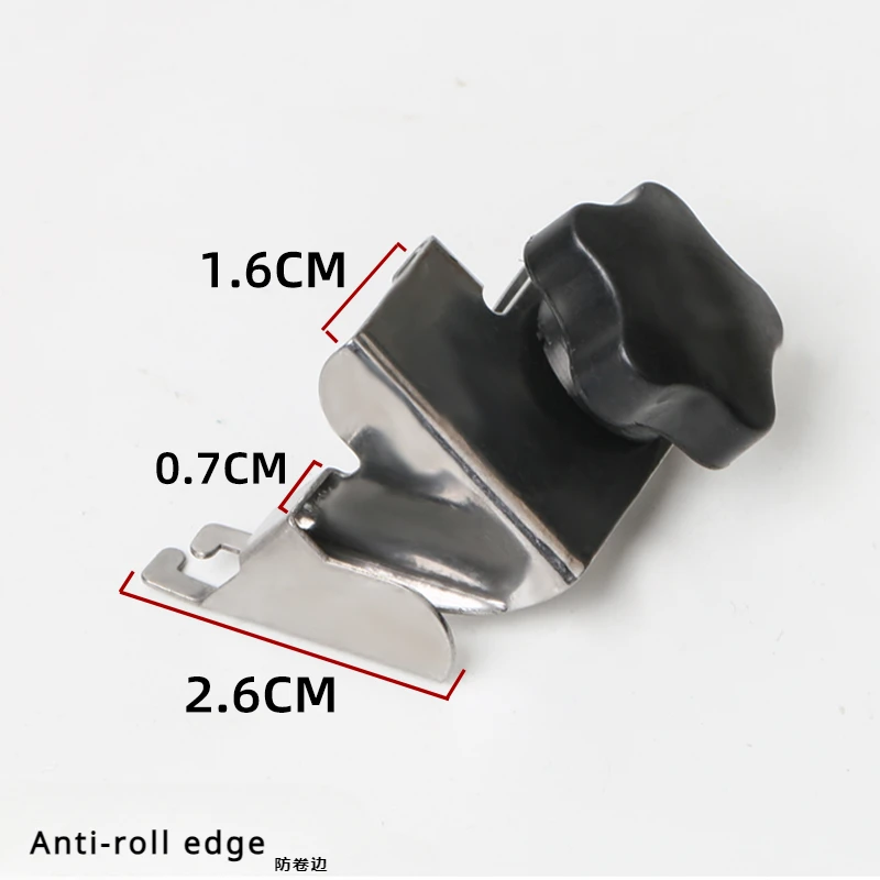 오버록 재봉틀, 절단 방지 천 로케이터, 가장자리 박동, 자동차 컬링 방지 게이지