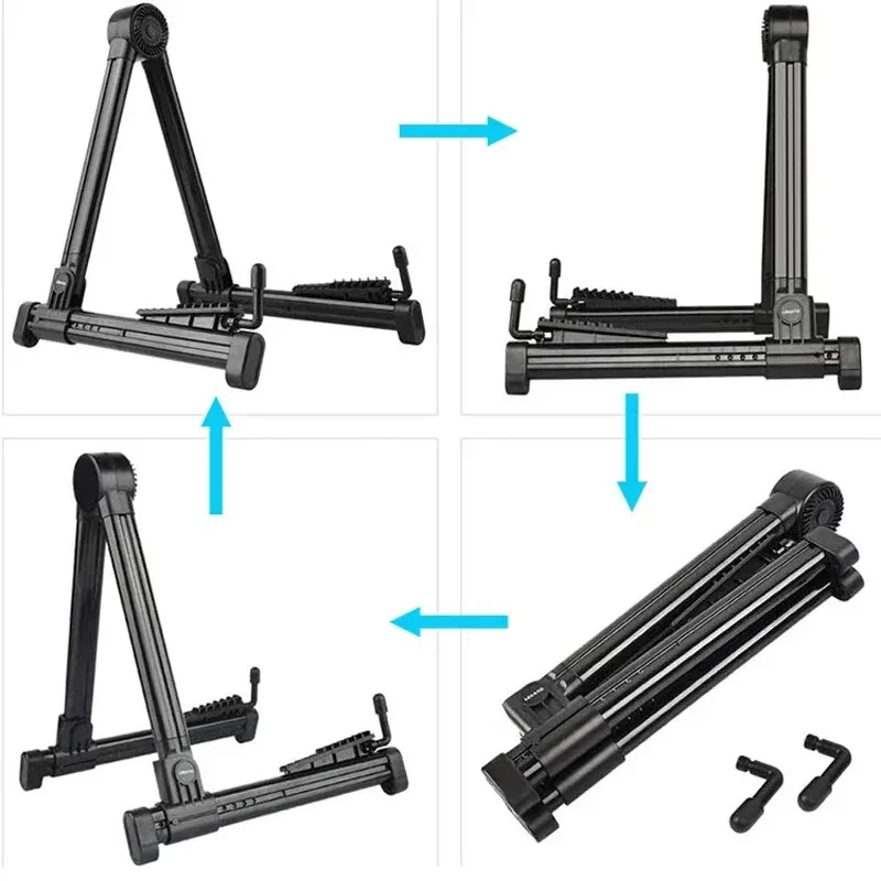 Guitar Stand 1pc Folding Guitar Stand Stand For Acoustic Guitars Electric And Bass Portable And Lightweight Easy Household Floor