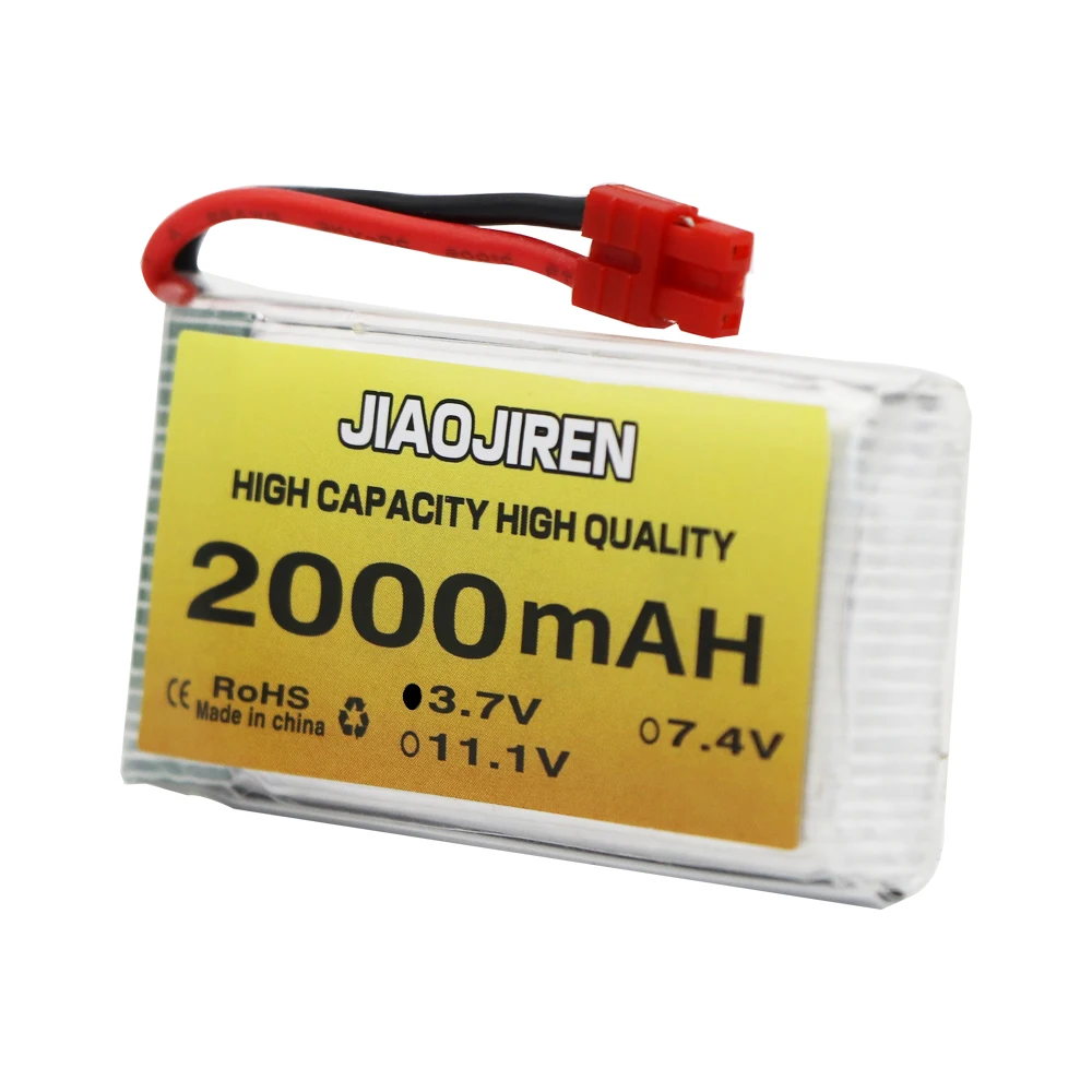 Connecteur de batterie Lipo 3.7V 2000mAh pour Drone SYMA X5, pièce de rechange