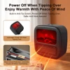 Electric Fireplace Heaters 400/1000W Portable 3D Flame Mini Electric Stove Warmer Space Heater for Home or Office 4