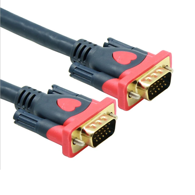 1.5M 15 PIN VGA TO VGA Cable For LED LCD TV Monitor PC projector USB DOCK  HDTV