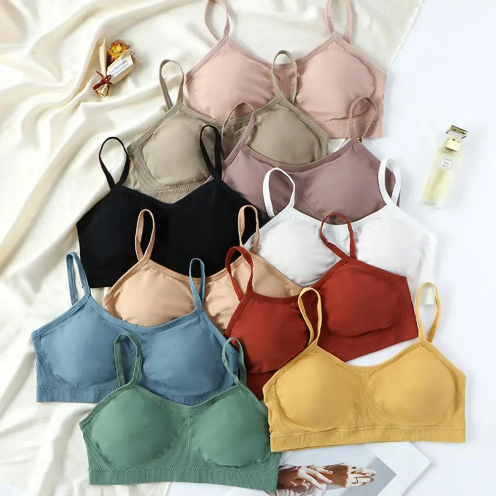 

Sexy One-Piece Bra Women Brassiere Full Cup Shockproof Beauty Back Sports Bra Gather Push Up Yoga Bra Wire Free Women Underwear