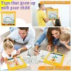 Magnetic Drawing Board for Toddlers Magnet Beads and Pen Drawing Board Montessori Educational Sensory Travel Toys 4