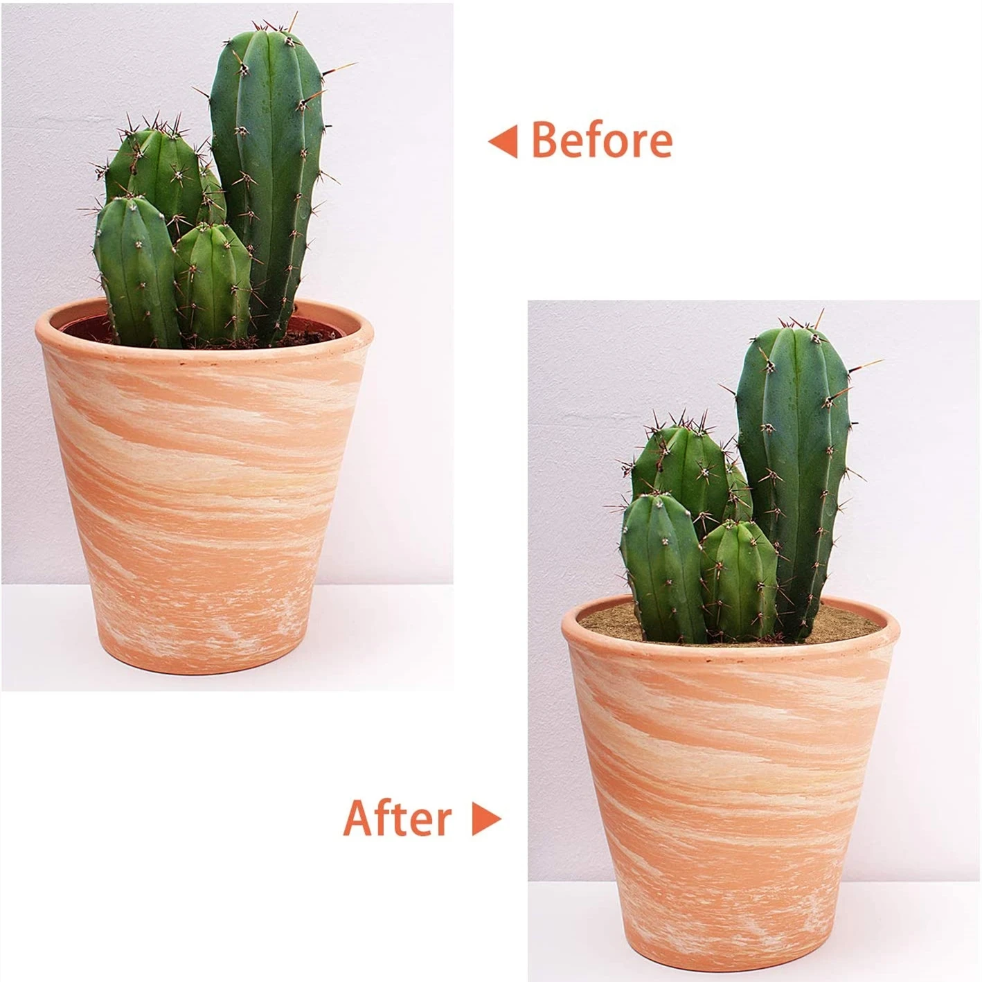 천연 코코 코아 섬유 나무 멀치 링 보호대, 실내 야외 디스크 식물 커버 화분용 유기농 매트, 20 cm, 30 cm, 45 cm, 60cm, 4 개