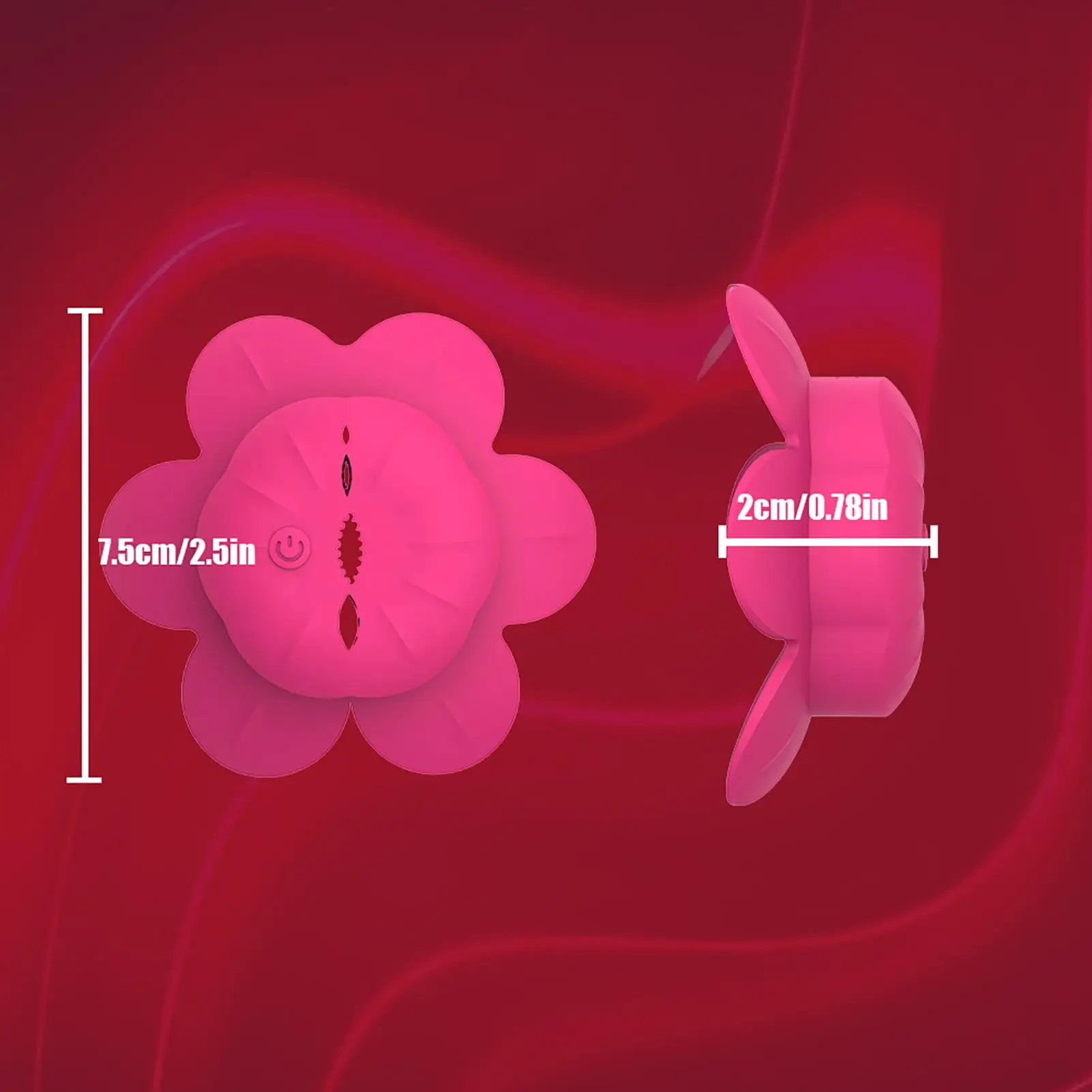 Rose Nipple Clamps Vibrator Female Wearable Adjustable Remote Control Nipples Stimulator BDSM Sex Pleasure Adult Toys for Women