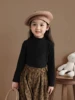 1-9Years Toddler Kids Turtleneck Long Sleeve Base Tops Infant Soft Full Tees Children Solid t Shirt 2