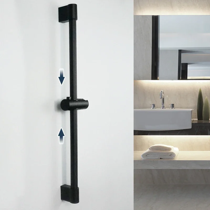 Matt Black ABS3 Function Rain Shower Head Shower 1.5M Hose Stainless Steel Adjustable Lifting Rod for Bathroom Accessories for Rain Shower Head