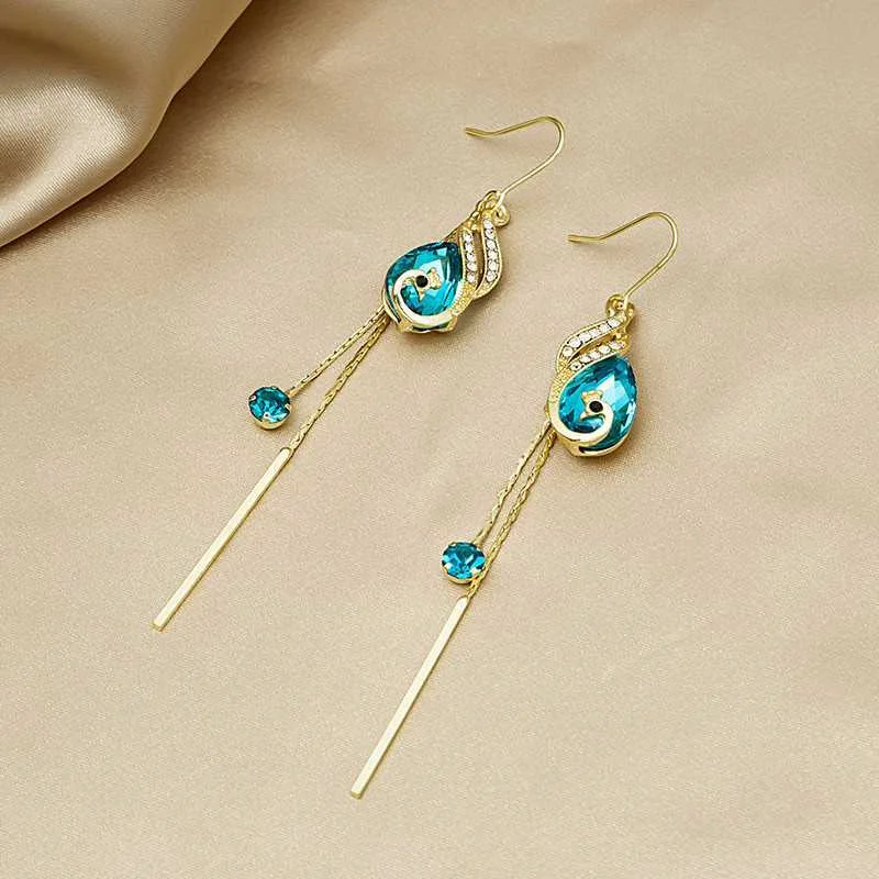 Buy Latest Daily Use White Stone Earrings Gold Design for Women