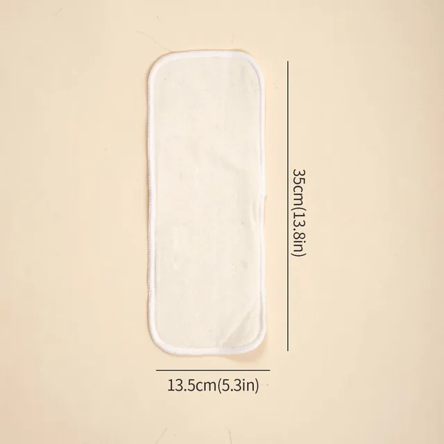 Inserti Pannolini Stoffa 10 Pezzi - Cotone Traspirante Lavabile Per Neonati 35x12 Cm - Foto 13