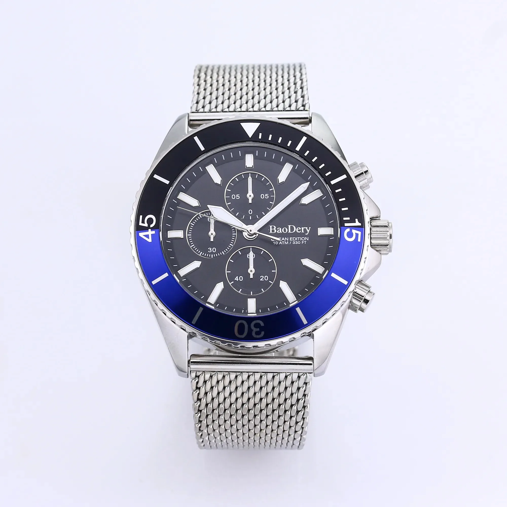 

Men's Watch Chronograph Trophy High Quality Style Fashion Quatz Wristwatches Stainless Steel Watch