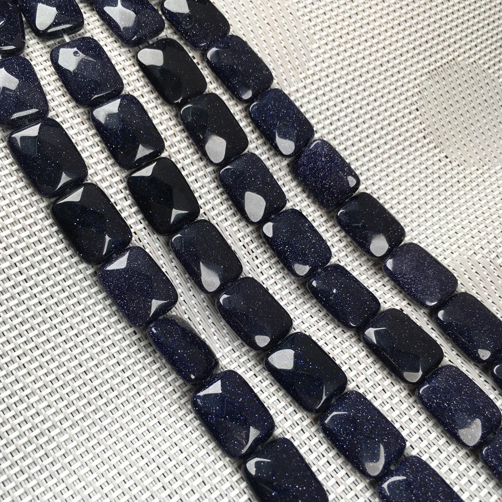 Koraliki z kamienia naturalnego szlifowane kwadratowe rozmieszczone na białym tle luźne zroszony do tworzenia biżuterii naszyjnik DIY akcesoria do bransoletki prezent