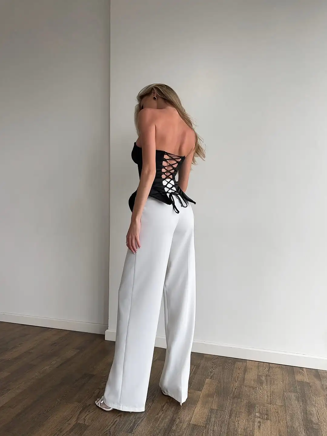 Sexy Fishbone Strapless Short Top Lady, Women Vacation Party Tops - Uniqwear