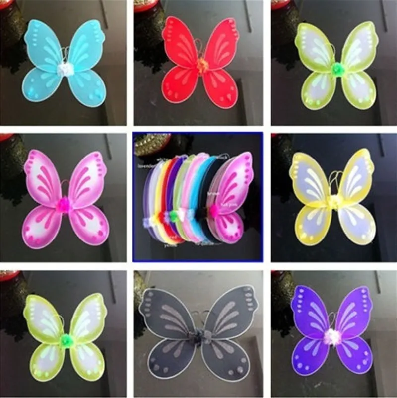 Baby Girl Wings Cape Children Halloween Party Cosplay Fairy Dress Up Dance Performance Costume Accessories Boys Girl Party Wings