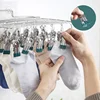 4mm Fold Stainless Steel Windproof Clothespin Laundry Hanger Clothesline Sock Towel Bra Drying Rack Clothes Peg Hook Airer Dryer 4