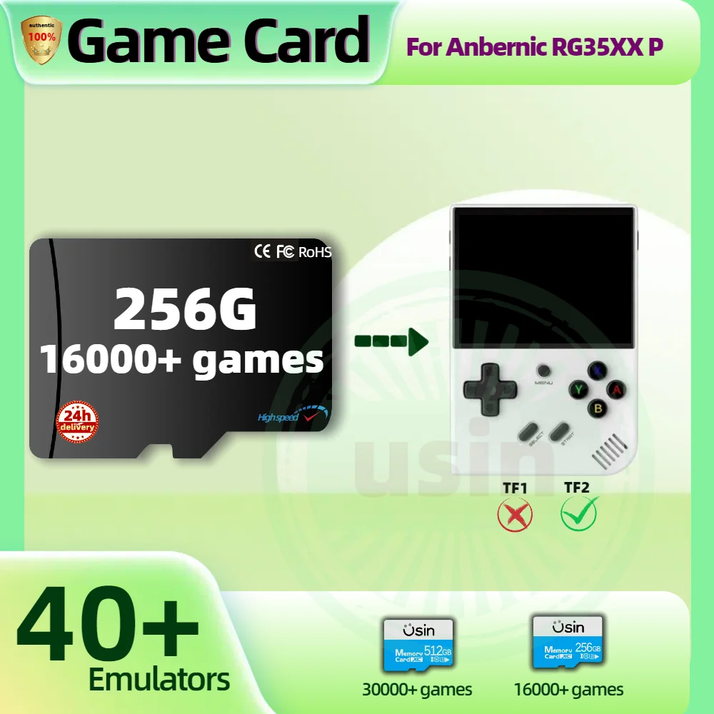 Game TF Card For Anbernic RG35XX P H RG35XXP Plug&play Pre-install Retro Games PS1 Memory Handheld Gaming SD Card System