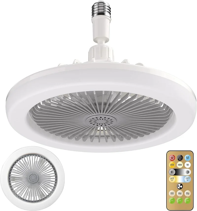 

E27 Led ceiling Fan Light aromatherapy remote control Adjustment birghtness speed Fan lamp for bedroom dining room lights