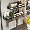 1 Piece Bathroom Rack Wall-Mounted Shampoo And Cosmetic  Rack Aluminum Shower Shelf Towel Toothbrush Tooth Cup  To Barh tub mat 5
