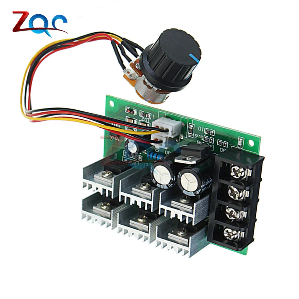 DC9V-55V 40A PWM DC Motor Speed Controller Switch Electric PWM Speed Control Regulator With Reversible Switch pwm controller 12v dc motor speed controller,motor speed controller,electric motor speed controller