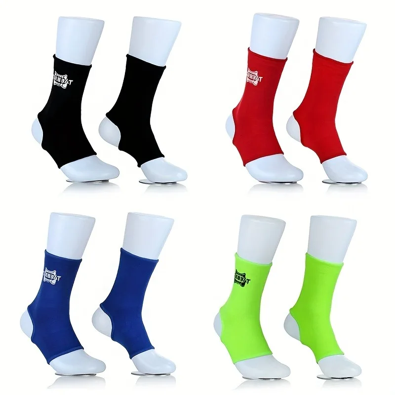 2 stücke Boxen Knöchel Brace Stretch Atmungsaktive Muay Thai Sanda Boxen Training Druck Knöchel Schutz Boxen Training Socken – Detail 1