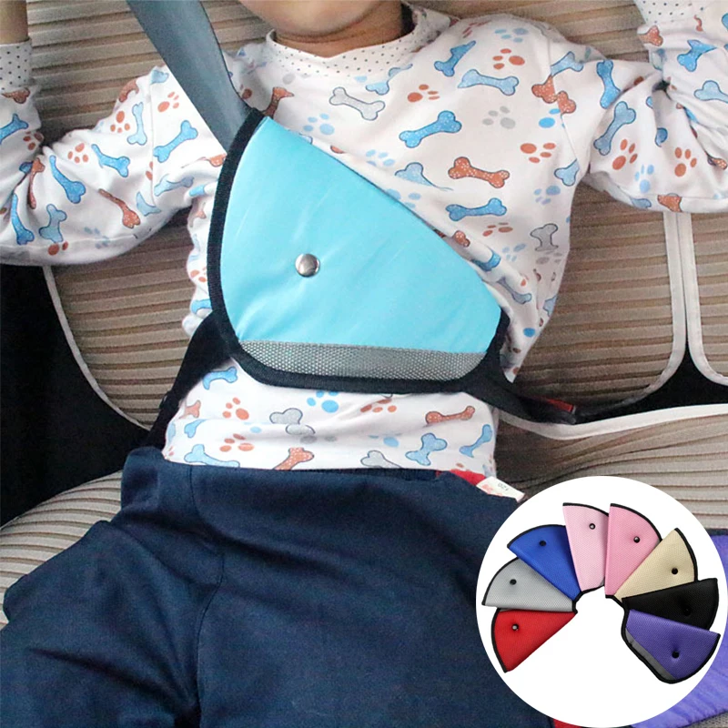Kids Car Safe Fit Seat Belt Adjuster Baby Safety Triangle Sturdy Device