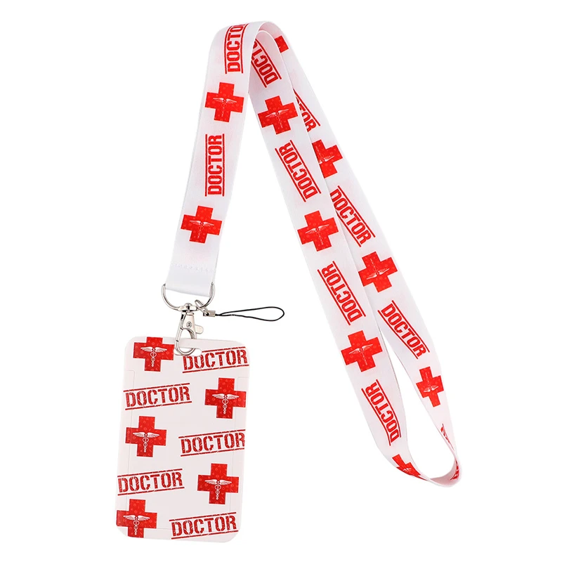  Doctor, Nurse, EMT Medical Themed Wrist Lanyard for Keys, ID  Badge, Luggage, Wristlet or Clutch Purse Accessory; Cute Lanyard with  Images for “Love” Word Design; Mini Lanyard with Key Chain