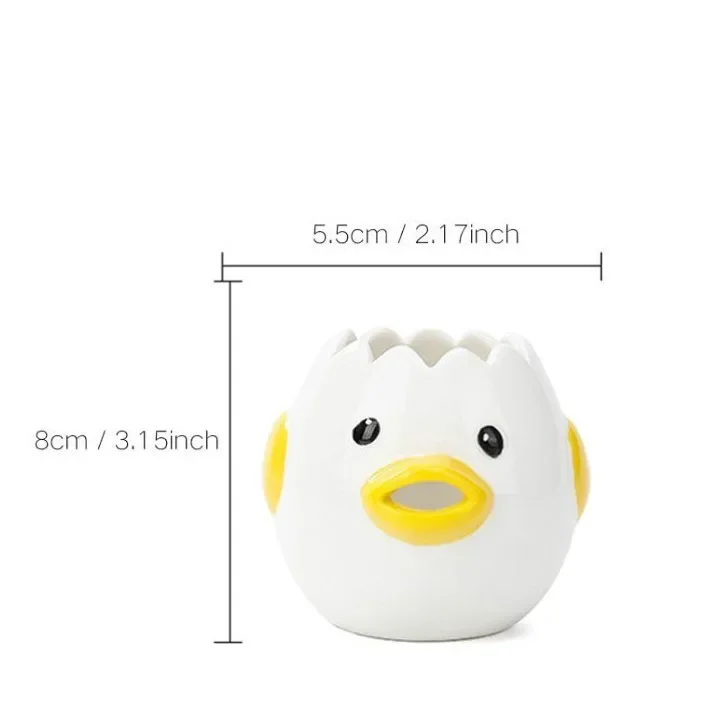 Egg White Separator Cute Cartoon Model Kitchen Accessories Easy Separation Egg Whites and Yolks Ceramics Cooking Kitchen Tool egg separator