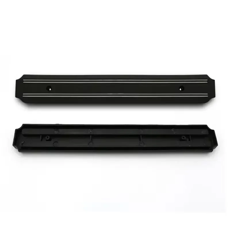 Powerful Magnetic Knife Holder Multifunctional Wall Hanging Knife Rack Strip Black Kitchen Practical Tools Organizer Punch Free